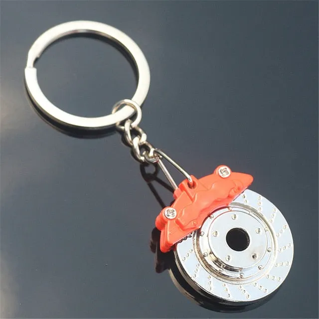 Turbo Car Keychain Turbo Keychain Mini Keyring Rainbow Turbo charger Car Drift Motorcycle Keychain Colorful Key Chain