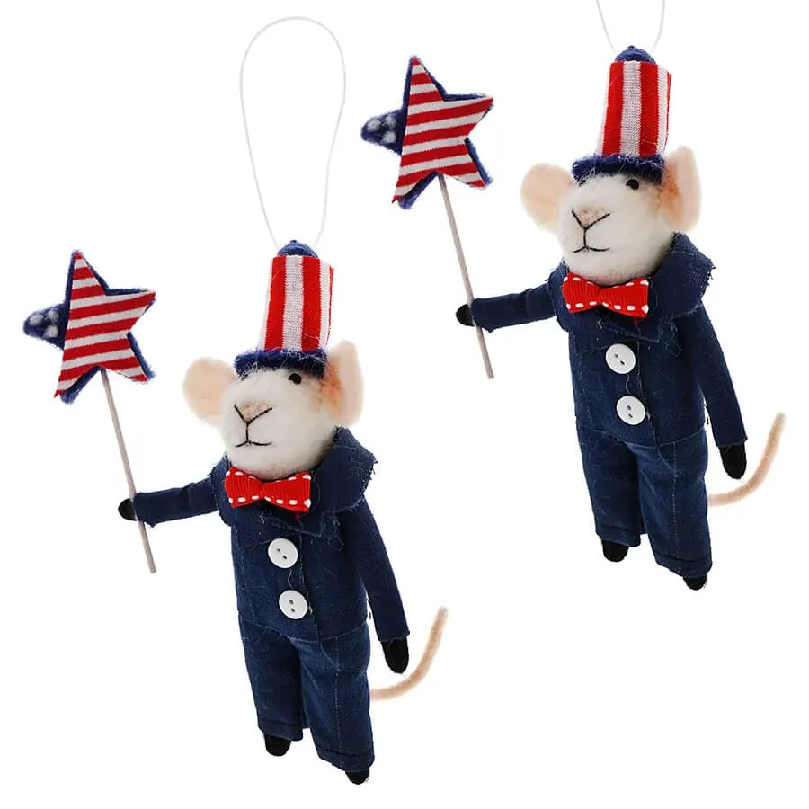 Uncle Sam Mouse Critters Set/2