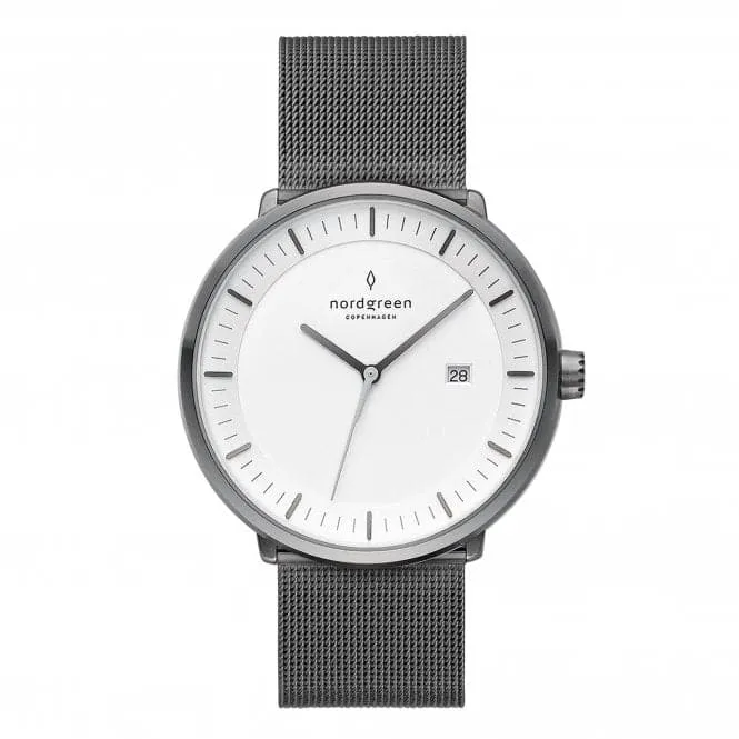 Unisex Philosopher Mesh Gun Metal 40mm Watch PH40GMMEGUXX