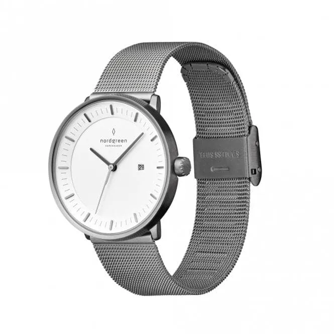 Unisex Philosopher Mesh Gun Metal 40mm Watch PH40GMMEGUXX