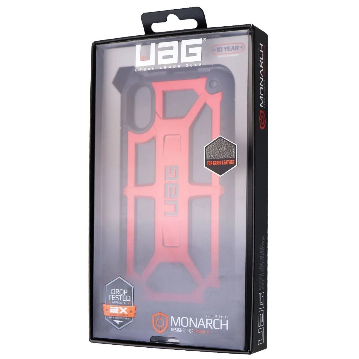 Urban Armor Gear Monarch Series Case for Apple iPhone XS/ iPhone X - Crimson/Red