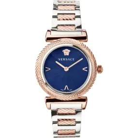 Versace V-Motif Ladies Rose Gold Watch VERE02020