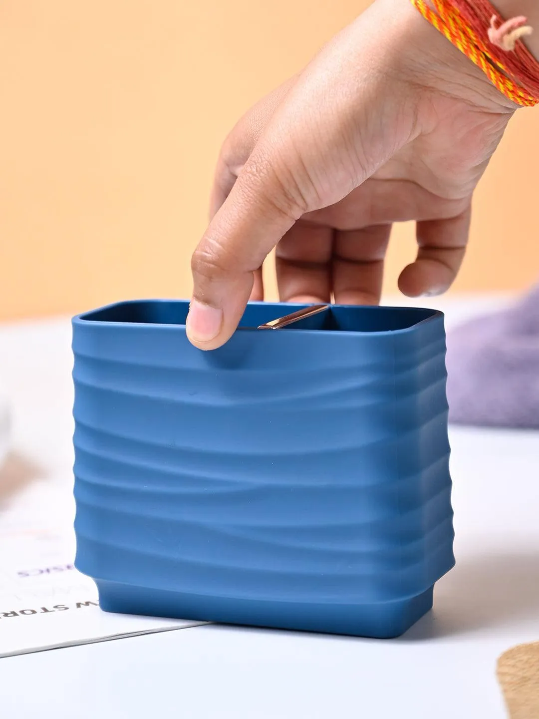 VON CASA Blue Toothbrush Holder