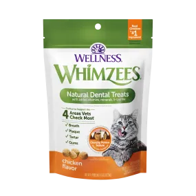 Whimzees Natural Cat Dental Treats Chicken Recipe 2-oz, Cat Treat