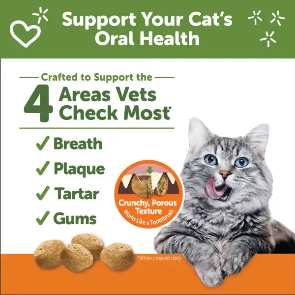 Whimzees Natural Cat Dental Treats Chicken Recipe 2-oz, Cat Treat