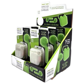 Wireless Earbuds Glow in The Dark with Case - 6 Pieces Per Retail Ready Display 23778