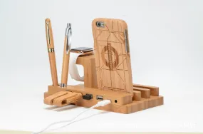 Wooden charging dock