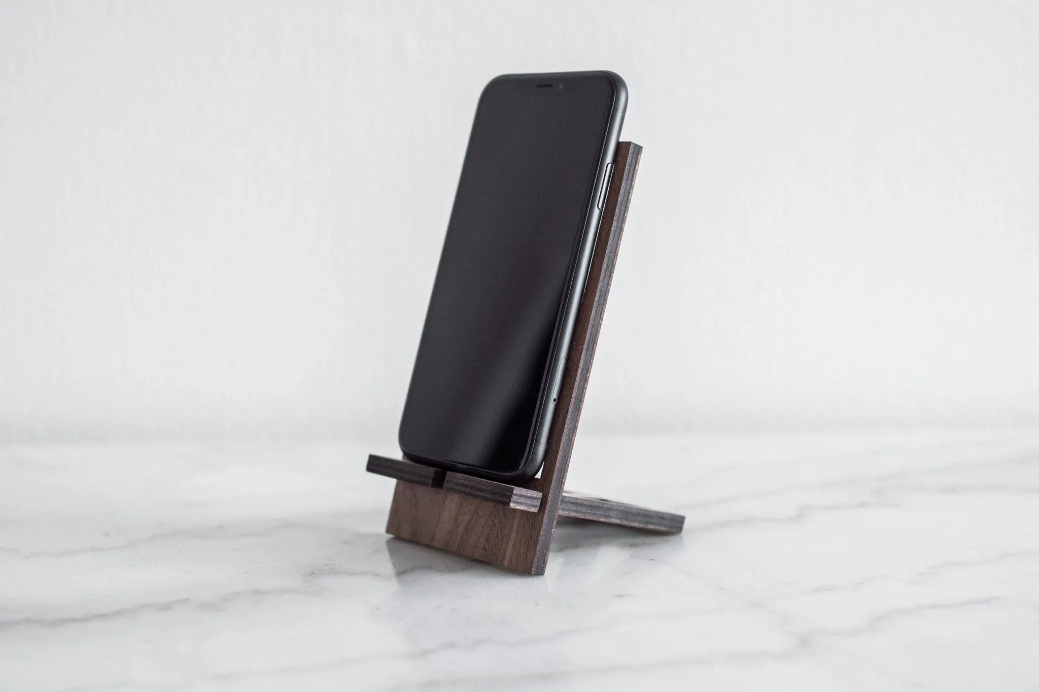 Wooden phone stand