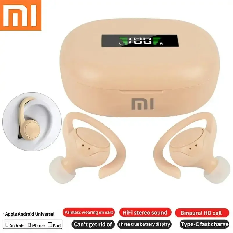 Xiaomi Bluetooth Headphones Touch Control Earphones With Mic Stereo Sound Earbuds Sport Waterproof Headset Ear Hook Sport Earbud