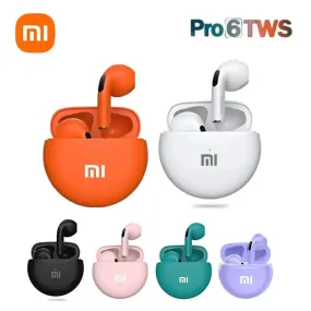 XIAOMI Original Bluetooth Headset Air Pro 6 TWS Wireless Touch Earbuds Hifi Sound Sports Earbuds Music Headphones With Mic