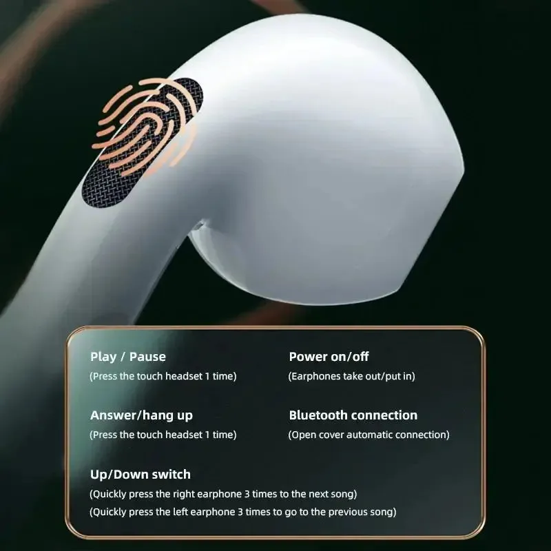 XIAOMI Original Bluetooth Headset Air Pro 6 TWS Wireless Touch Earbuds Hifi Sound Sports Earbuds Music Headphones With Mic