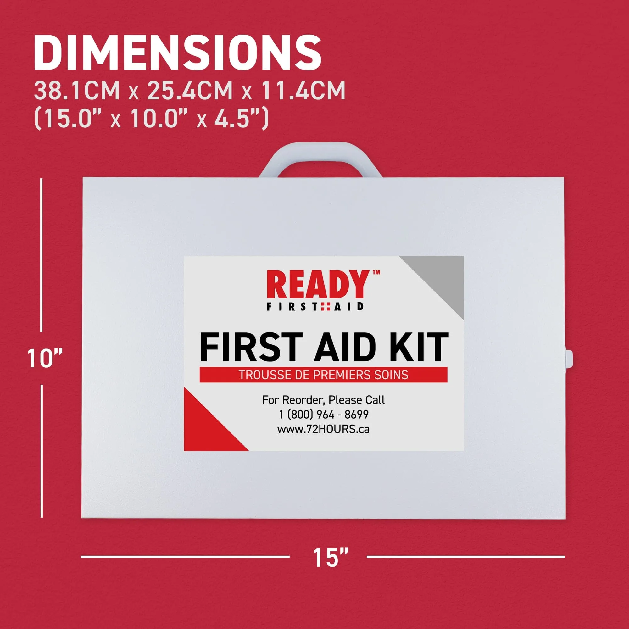 Yukon Level 1 First Aid Kit with Metal Cabinet