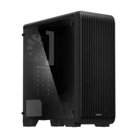 Zalman S2 TG ATX Mid-Tower PC Case 3 x Fans w/ Tempered Glass Side Panel